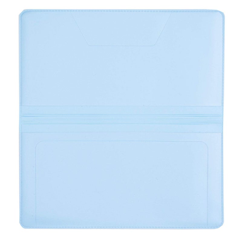 CAROUSELCHECKS Baby Blue Vinyl Checkbook Cover, Top Tear Personal Vinyl Checkbook Cover - Image 5